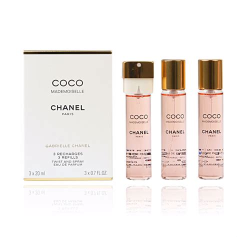 chanel mademoiselle perfume refills|coco Chanel mademoiselle refills 3x20.